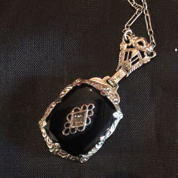 Vintage 14kt white gold necklace - Picture 5 of 5